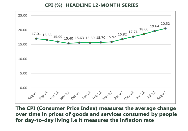 Nigerian Inflation Rate Rises to 20.52% in August - Rates Drop Month-on-Month 