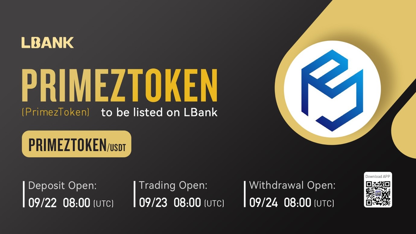 PRIMEZTOKEN Is Now Available for Trading on LBank Exchange