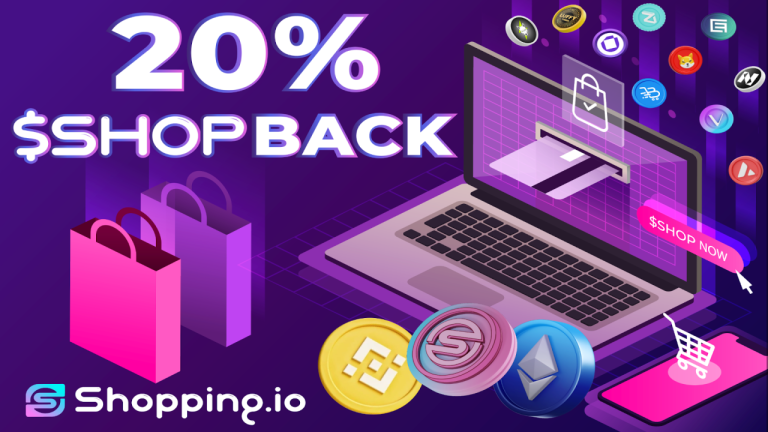 Crypto E-Commerce – Shopping․io Introduces $SHOP Back