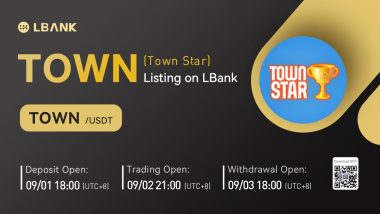 LBank Exchange Will List Town Star (TOWN) on September 2, 2022