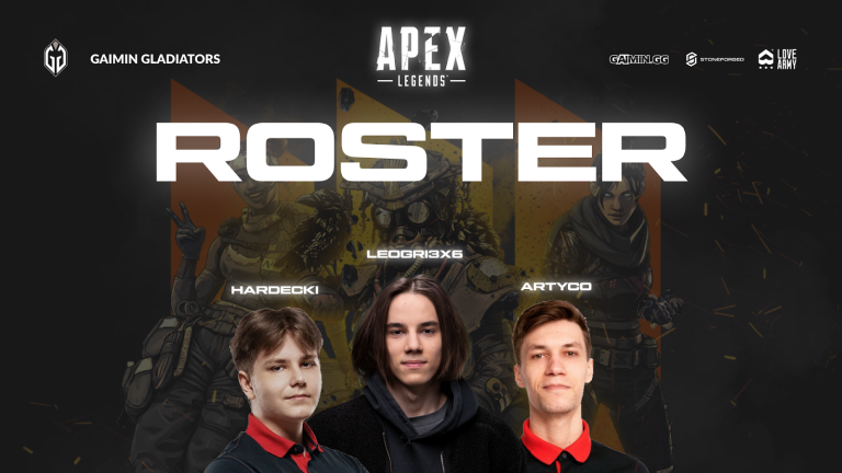 GAIMIN Gladiators Extends Team Roster Moving Into APEX Legends