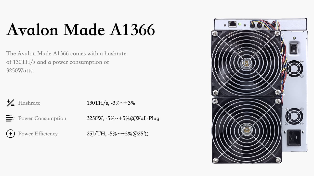 Canaan Launches 2 New ASIC Bitcoin Miners With Up to 130 Terahash 