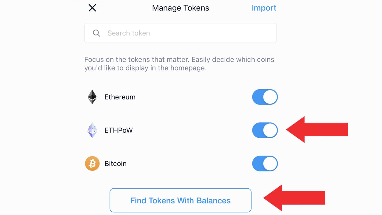 A step-by-step guide on how to access your ETHW tokens if you held ETH before the merger