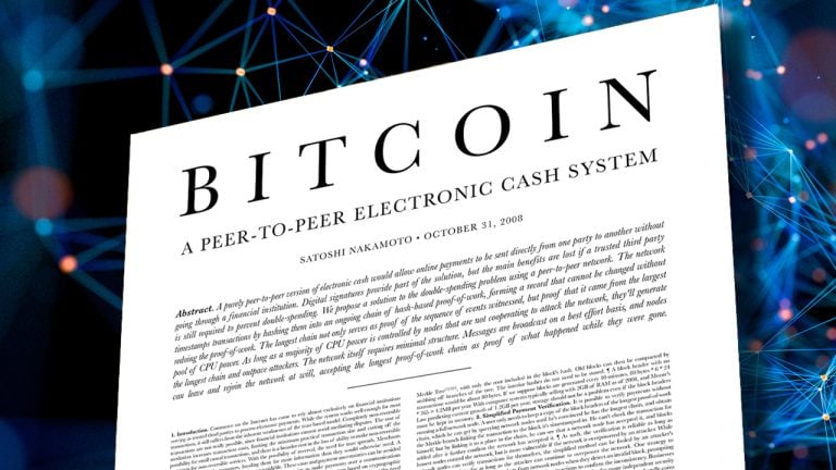 Satoshi Nakamoto's Seminal Bitcoin White Paper Turns 14 Today
