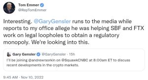 SEC Chair Gensler Discusses Crypto Regulation Following FTX Collapse — Says It's a 'Toxic Combination' SEC Chair Gensler Discusses Crypto Regulation Following FTX Collapse — Says It's a 'Toxic Combination'