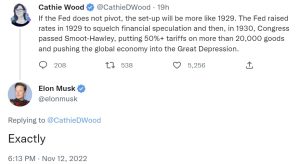 Ark Invest CEO Warns Fed's Actions Could Lead to 1929-Like Great Depression — Elon Musk Agrees Ark Invest CEO Warns Fed's Actions Could Lead to 1929-Like Great Depression — Elon Musk Agrees