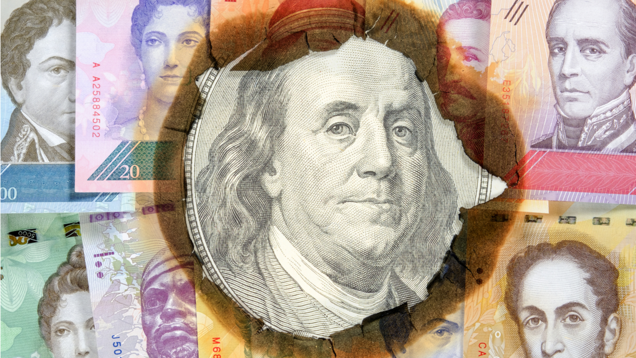 Inflation des venezolanischen Bolivar-Dollars