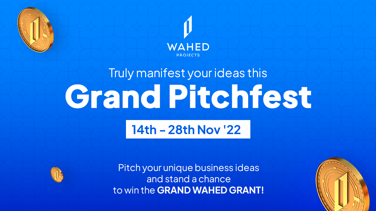 The Grand WAHED PitchFest - Pitch Your Idea and Win 25,000 USDT – Press release Bitcoin News The Grand WAHED PitchFest - Pitch Your Idea and Win 25,000 USDT – Press release Bitcoin News