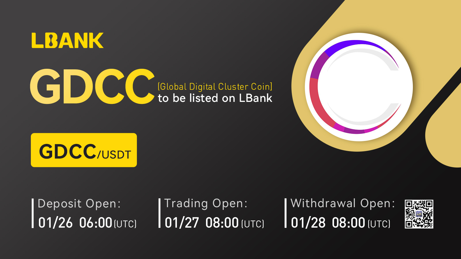 Global Digital Cluster Coin (GDCC) Is Now Available on LBank Exchange | Drafmedia.com