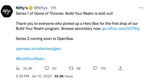 Game of Thrones NFTs Sell Out Quickly, But Draw Criticism for ‘Poorly Drawn’ Characters Game of Thrones NFTs Sell Out Quickly, But Draw Criticism for ‘Poorly Drawn’ Characters