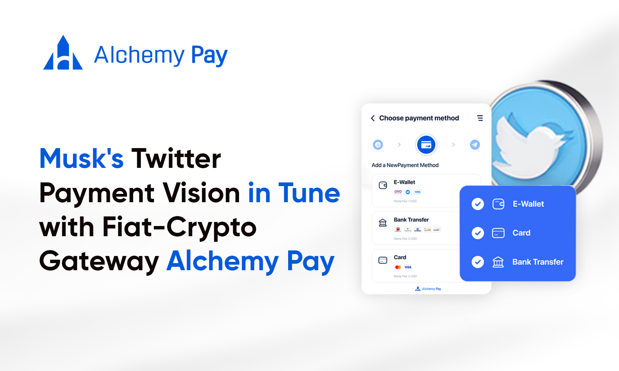 Musk’s Twitter Payment Vision in Tune With Fiat-Crypto Gateway Alchemy Pay thumbnail