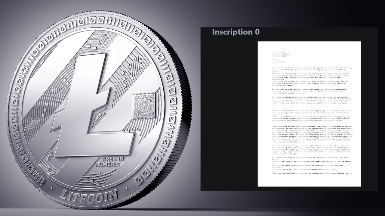 Litecoin Network Adopts Ordinal Inscriptions, Following Bitcoin’s Lead – Technology Bitcoin News