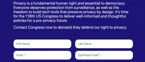 60 Organizations Launch Campaign Urging US Congress to Protect Privacy 60 Organizations Launch Campaign Urging US Congress to Protect Privacy