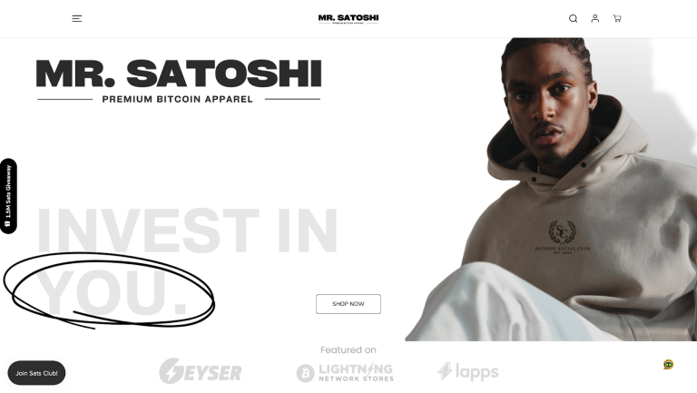 Mr․ Satoshi Is The New Premium Bitcoin Apparel Store You Do Not Want to Miss
