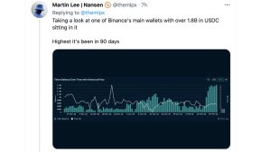 Binance Increases USDC Holdings as BUSD's Market Cap Slides Lower Binance Increases USDC Holdings as BUSD's Market Cap Slides Lower