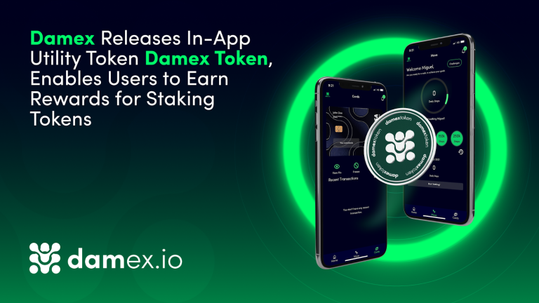 Damex Releases in-App Utility Token Damex Token, Enables Users to Earn Rewards for Staking Tokens[#item_description]