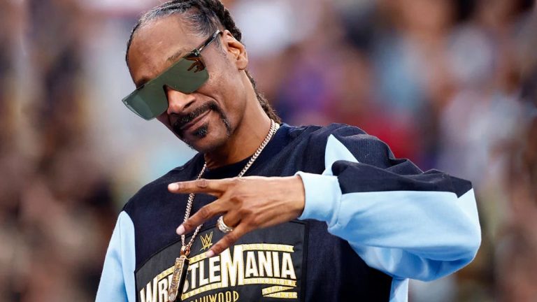 Snoop Dogg Sports Blinged-Out Crypto Hardware Wallet astatine  Wrestlemania 39