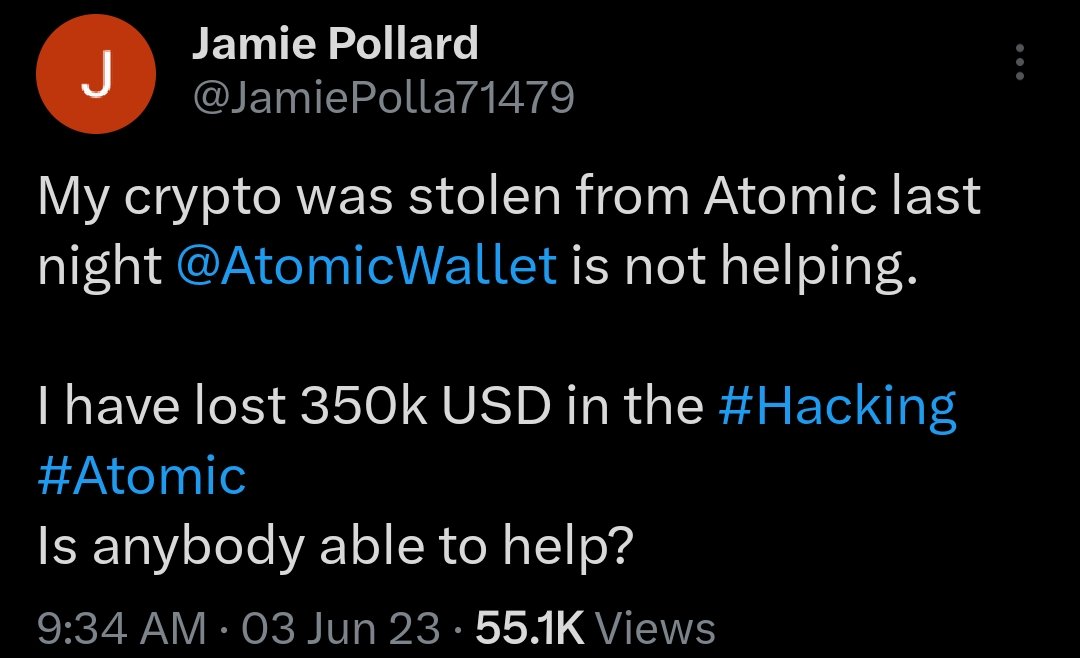 Atomic Wallet Hack: Decentralized Finance Wallet Breached, Millions Lost in Attack