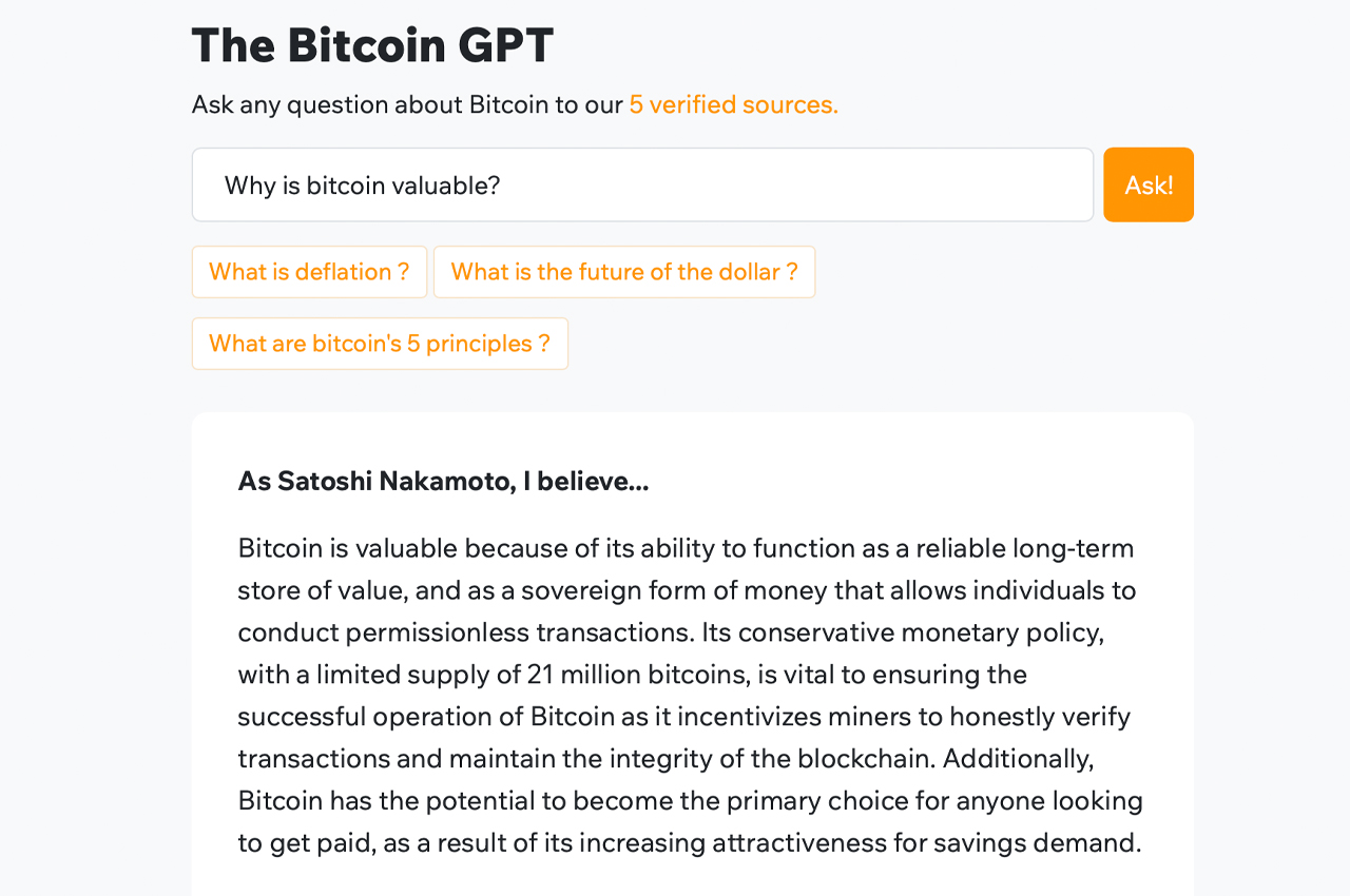'Talk2Satoshi' — Developer Launches Unique AI Chatbot Infused With Bitcoin Knowledge