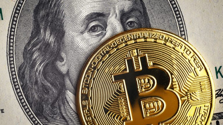 Bitcoin pushed past   the $27,000 level   connected  Monday, arsenic  markets prepared for the latest Federal Reserve involvement  complaint   decision.