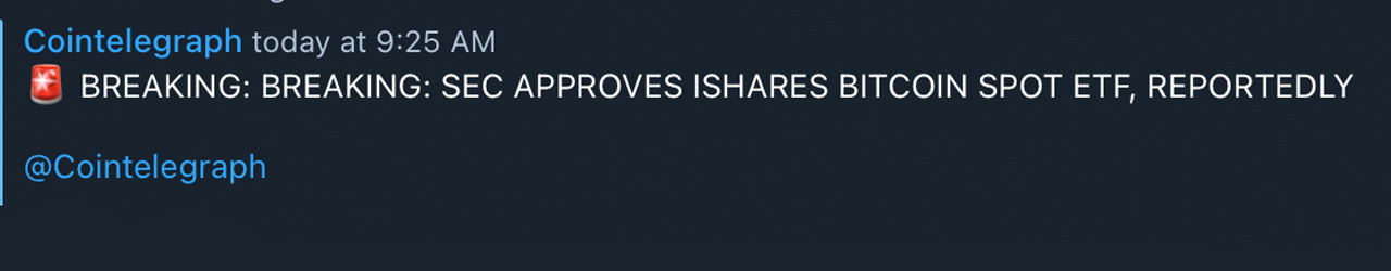 Bitcoin Surges on Fake Blackrock ETF Approval News: Misinformation Ripples Through Crypto Markets