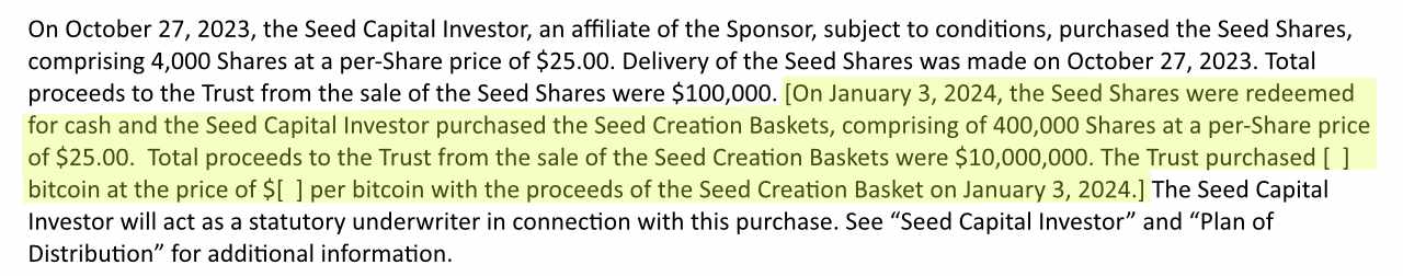 Blackrock Revela Plan para Sembrar ETF de Bitcoin al Contado Con $10 Millones el 3 de Enero Blackrock Revela Plan para Sembrar ETF de Bitcoin al Contado Con $10 Millones el 3 de Enero