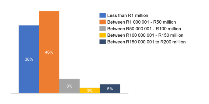  Less Than 5% of South Africa-Based Crypto Asset Providers Generate Revenues Exceeding $8 Million 