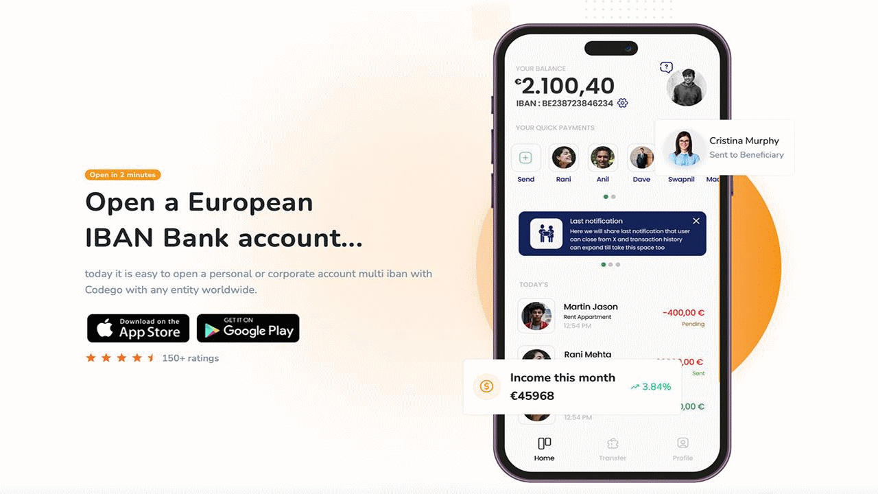 Euro Banknotes and Smartphone with Currency Exchange Rate Chart on