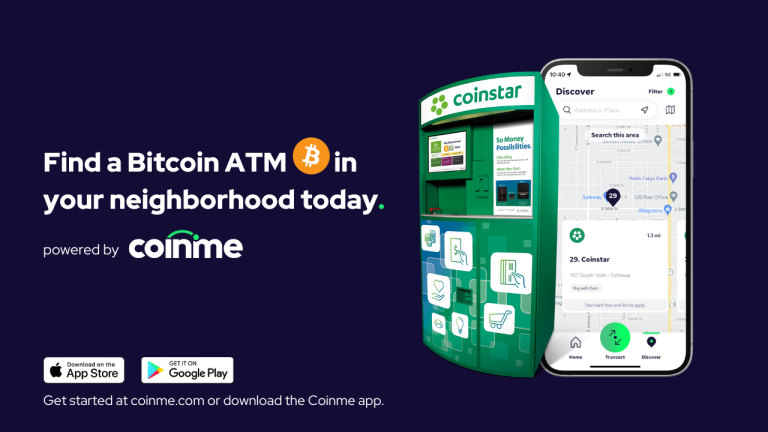 Coinme Adds 9,700+ Coinstar Bitcoin ATM Locations to Bitcoin.com as New Featured Partner