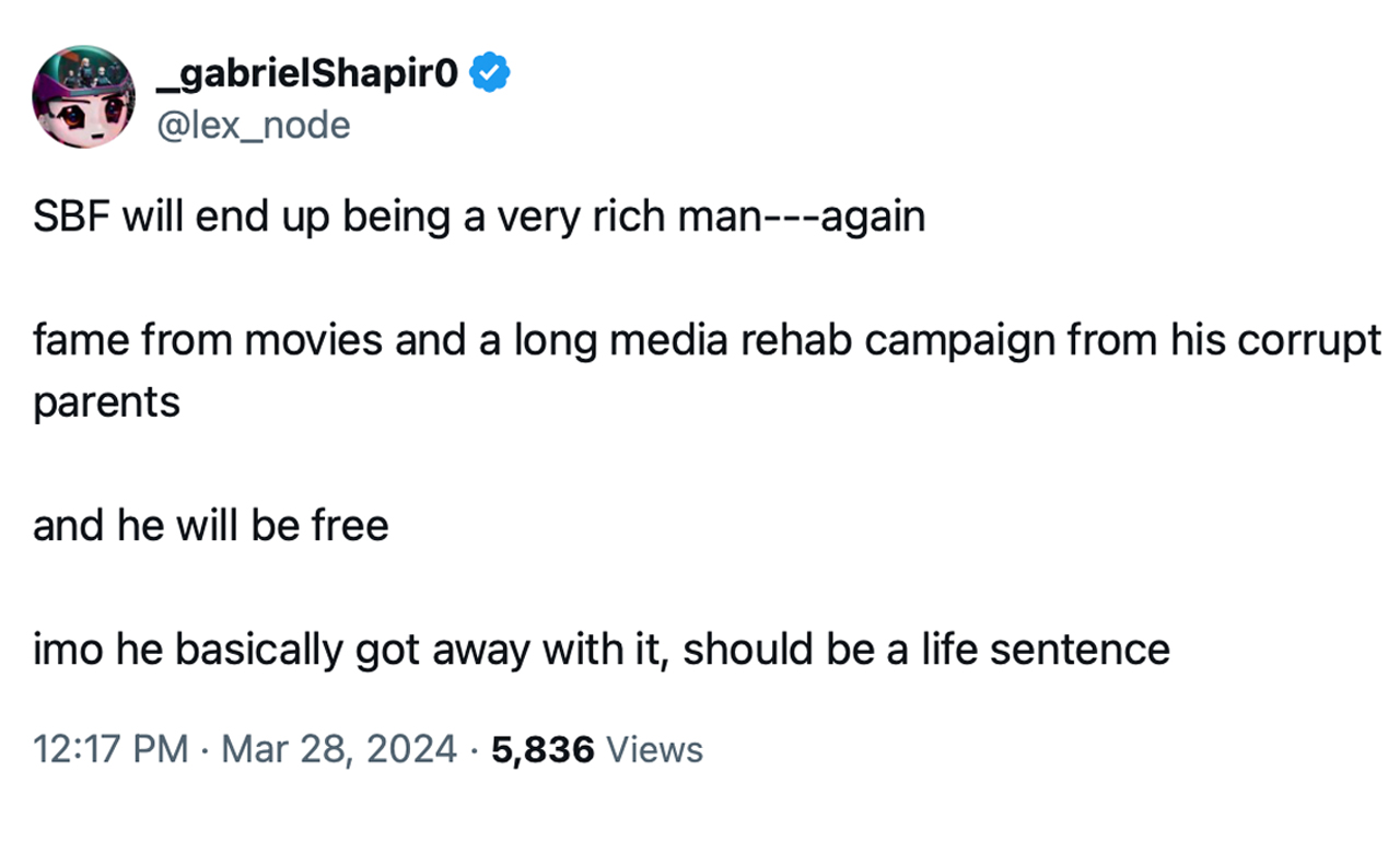 Krypto-Community zeigt Unzufriedenheit über die 25-jährige Haftstrafe von Sam Bankman-Fried Krypto-Community zeigt Unzufriedenheit über die 25-jährige Haftstrafe von Sam Bankman-Fried