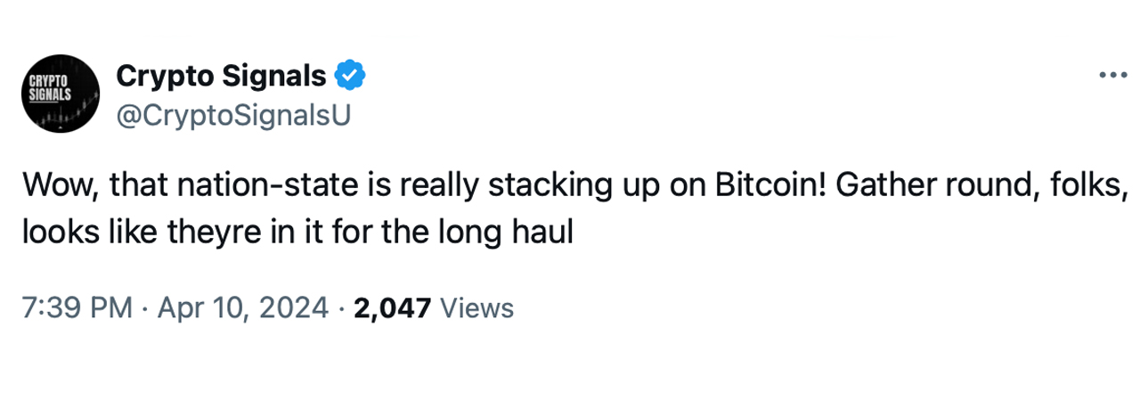 While Some Think Bitcoin's 12th-Largest Wallet Hides a Nation State, Onchain Data Shows an Exchange