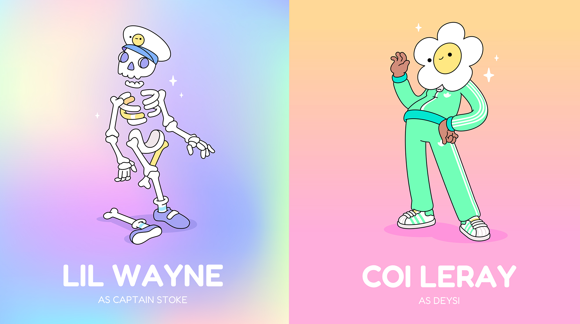 Pharrell, Lil Wayne, and Coi Leray to Voice Characters in Doodles' Animated NFT Film Pharrell, Lil Wayne, and Coi Leray to Voice Characters in Doodles' Animated NFT Film