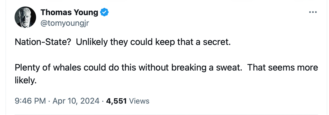 While Some Think Bitcoin's 12th-Largest Wallet Hides a Nation State, Onchain Data Shows an Exchange While Some Think Bitcoin's 12th-Largest Wallet Hides a Nation State, Onchain Data Shows an Exchange