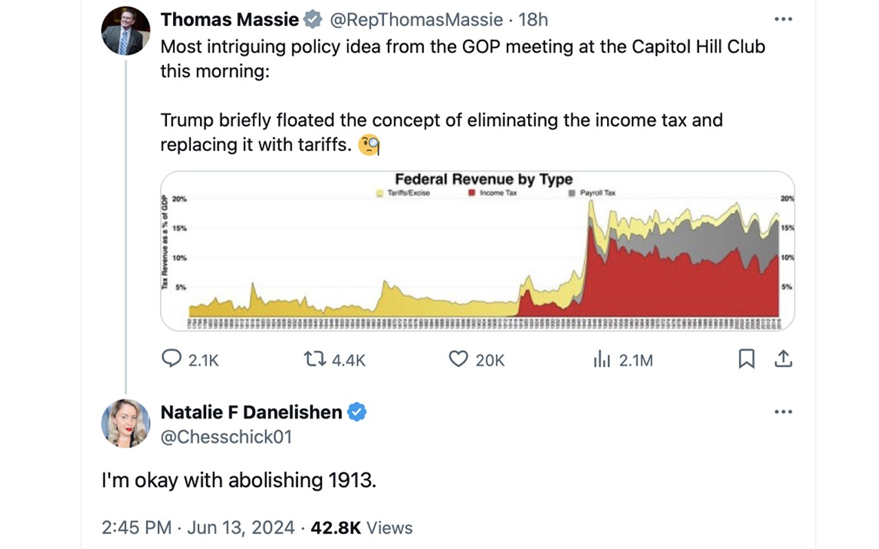 Donald Trump schlägt Abschaffung der US-Einkommensteuer, Einführung von Zöllen vor Donald Trump schlägt Abschaffung der US-Einkommensteuer, Einführung von Zöllen vor