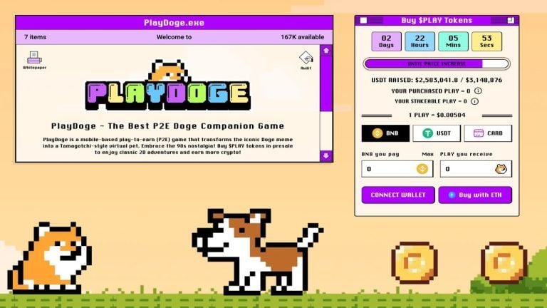 PlayDoge Meme Coin Shoots to .5M in Opening 10 Days of Presale as Analysts Predict Big Gains