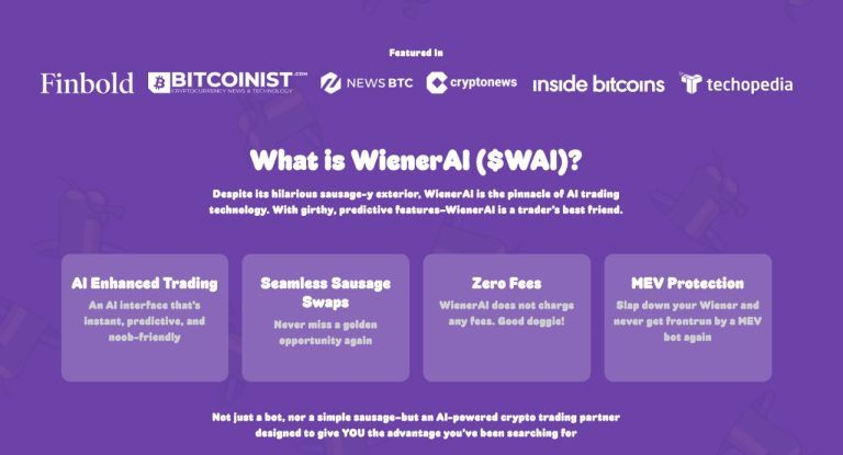 WienerAI Presale Hits $6.5M as AI Coins and Meme Coins Continue to Surge WienerAI Presale Hits $6.5M as AI Coins and Meme Coins Continue to Surge
