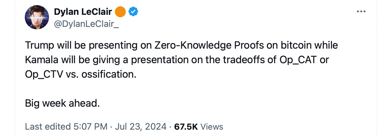 Probabilidades extremadamente bajas en Polymarket para la asistencia de Kamala Harris a Bitcoin 2024