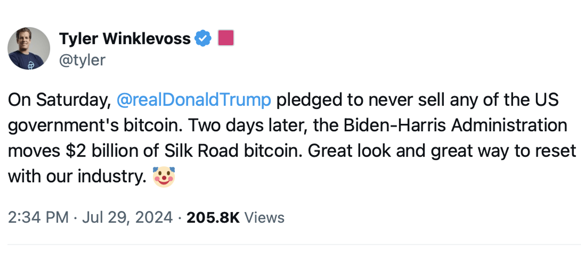 US Authorities Split $2 Billion in Bitcoin Into 2 Wallets, Igniting Custody  and Sale Speculation – Bitcoin News