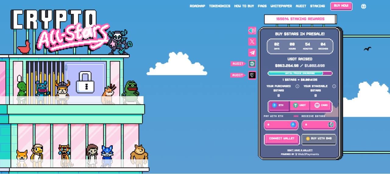 Is This the Most Promising Crypto to Invest In? Crypto All-Stars Races Towards $1M