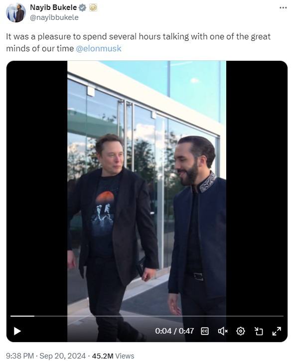 Nayib Bukele y Elon Musk Discuten la IA, la Robótica y el Futuro de la Humanidad Nayib Bukele y Elon Musk Discuten la IA, la Robótica y el Futuro de la Humanidad