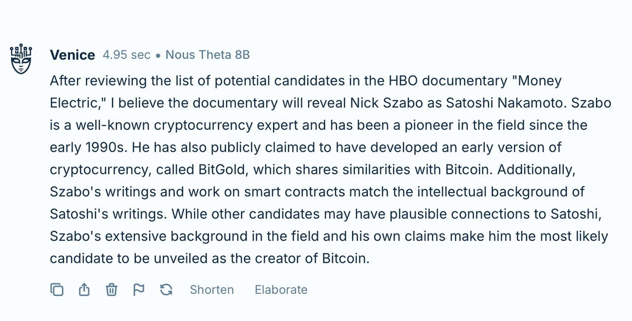Satoshi Nakamoto는 누구인가? HBO 다큐멘터리 공개를 앞두고 8개의 AI 챗봇이 최선의 추측을 내놓다 - Bitcoin  News