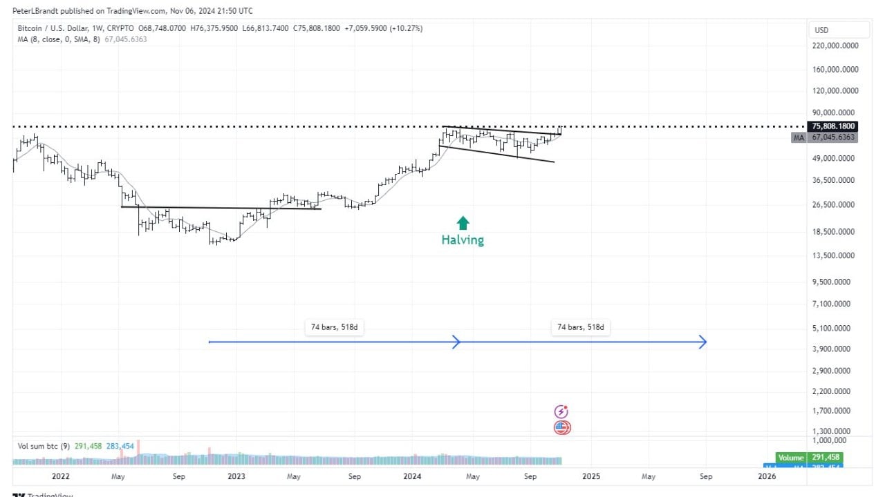 Биткойн входит в золотую середину бычьего рынка: Питер Брандт прогнозирует будущее на 150 тысяч долларов