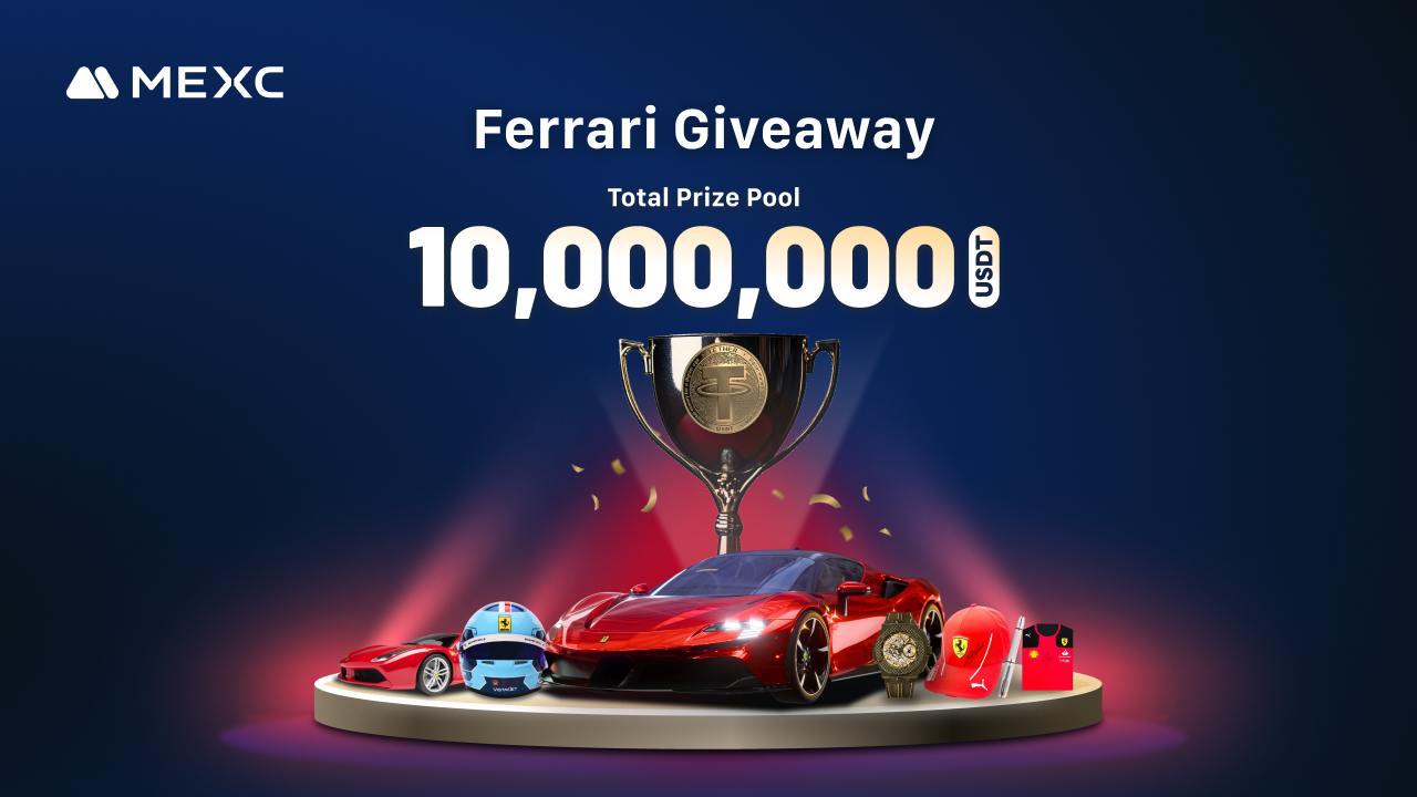 MEXC Unveils Industry’s Biggest Ferrari Giveaway With a 10,000,000 USDT Prize Pool