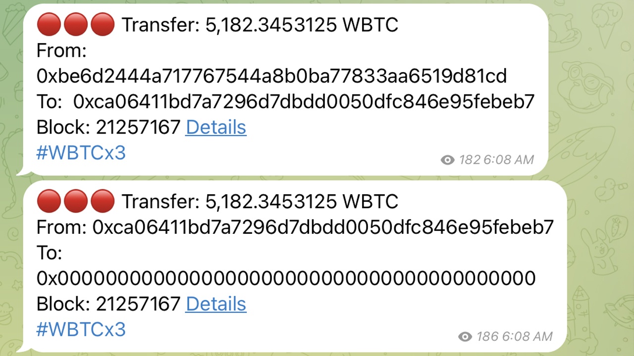 $500M WBTC Queimados Após a Decisão de Deslistagem da Coinbase