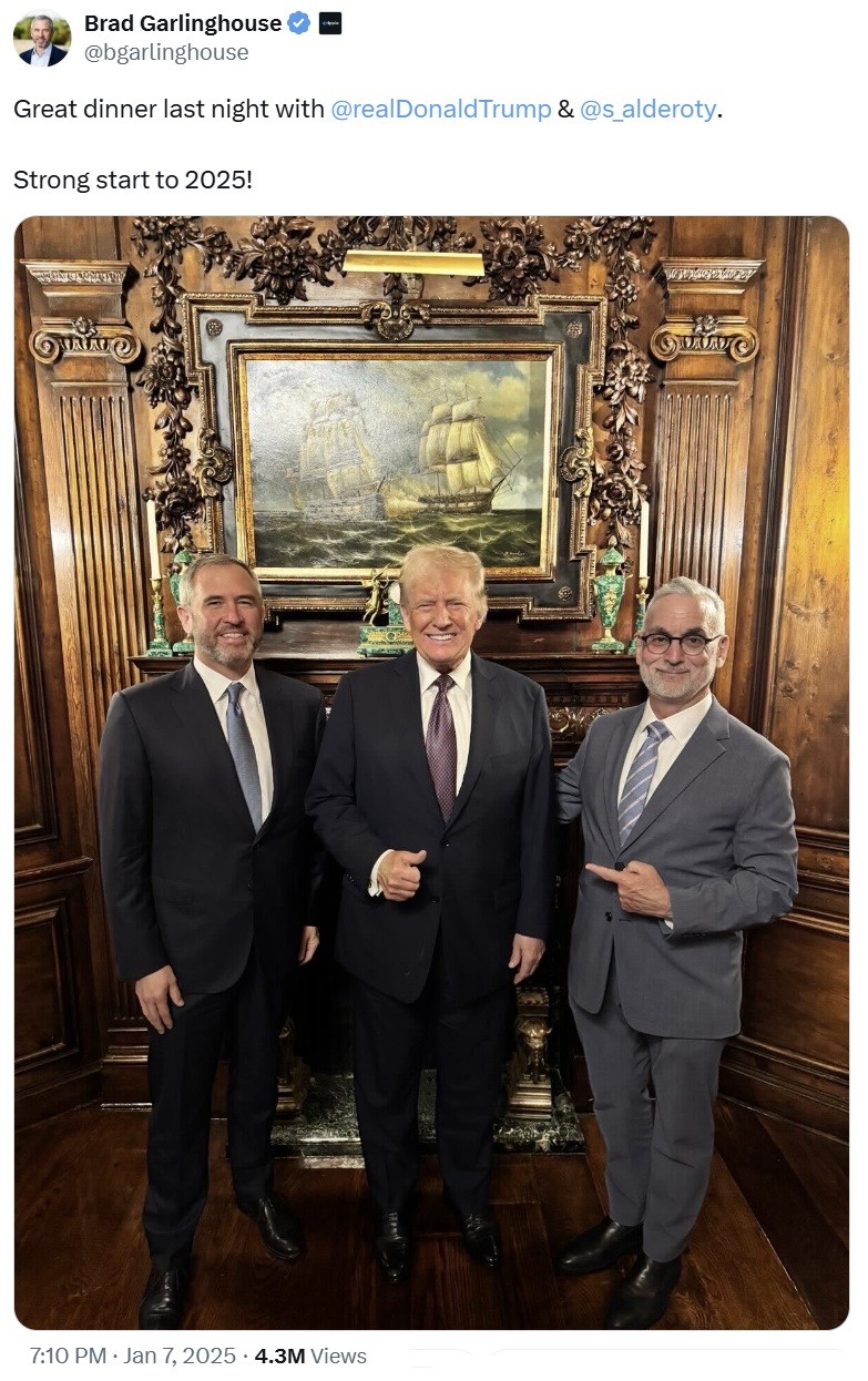 Ripple-ledere møder Trump—Er SEC-sagen ved at slutte? Ripple-ledere møder Trump—Er SEC-sagen ved at slutte?