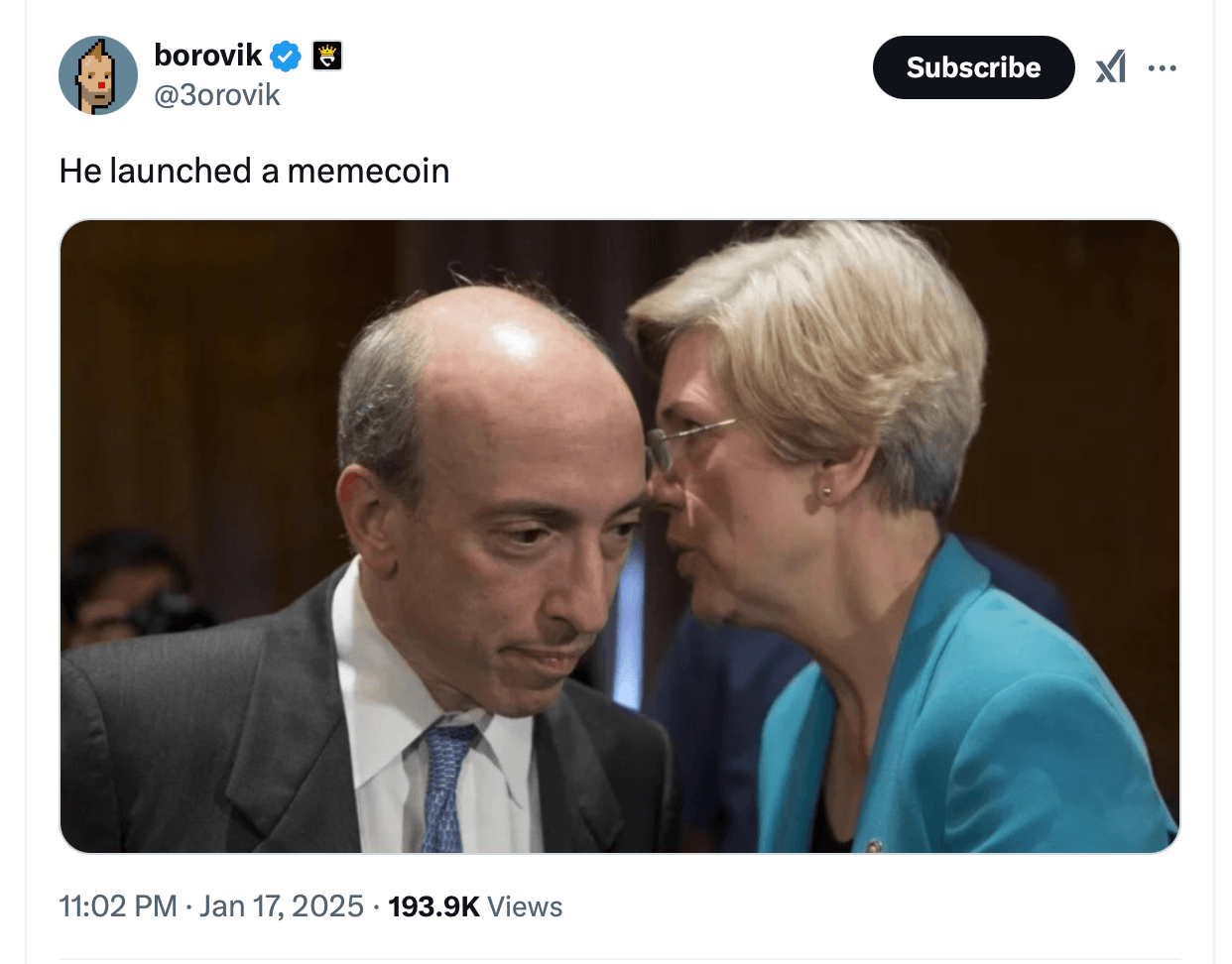 트럼프의 밈 코인, 업계에 해롭다는 안토니 스카라무치의 발언 트럼프의 밈 코인, 업계에 해롭다는 안토니 스카라무치의 발언