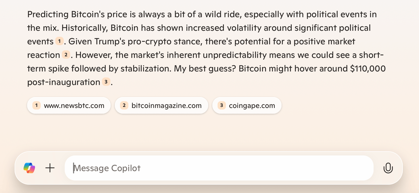 트럼프의 취임이 비트코인 폭발을 일으킬 것인가? AI 챗봇이 전망한다 트럼프의 취임이 비트코인 폭발을 일으킬 것인가? AI 챗봇이 전망한다