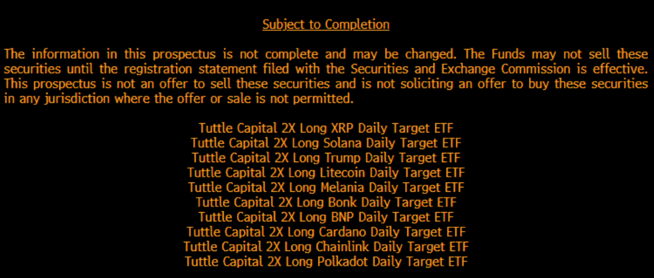 Tuttle Capital Files for a Leveraged Melania Trump Memecoin ETF 