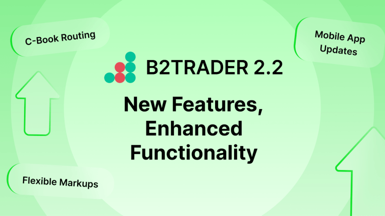 B2BROKER’s B2TRADER Gets a Major Update with C-Book Routing, Flexible Markups, and Mobile Trading