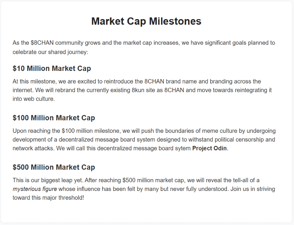 Forbudt nettsted 8chan lanserer token for å tjene på memecoin-feberen Forbudt nettsted 8chan lanserer token for å tjene på memecoin-feberen